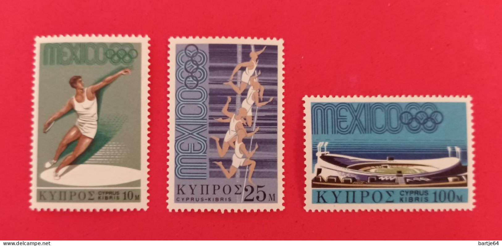 1968 Cyprus Islands - Serie MNH - Ete 1968: Mexico