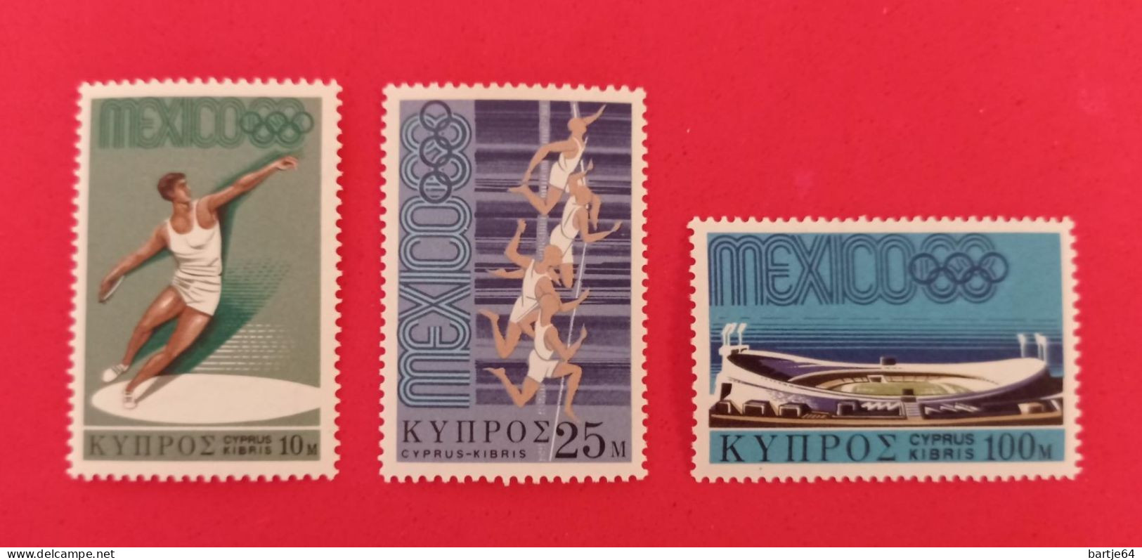 1968 Cyprus Islands - Serie MNH - Verano 1968: México