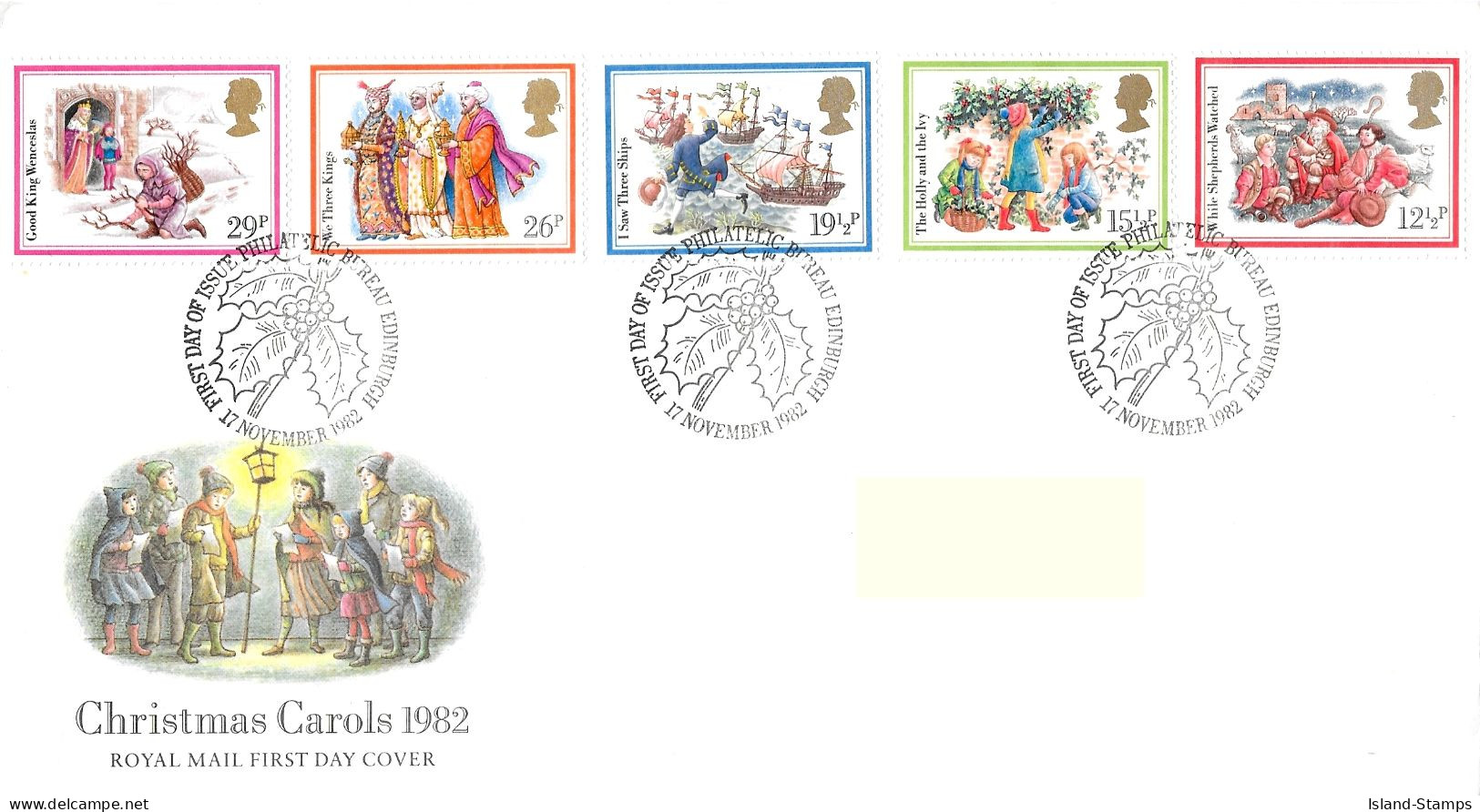 1982 Christmas Addressed FDC Tt - 1981-1990 Em. Décimales