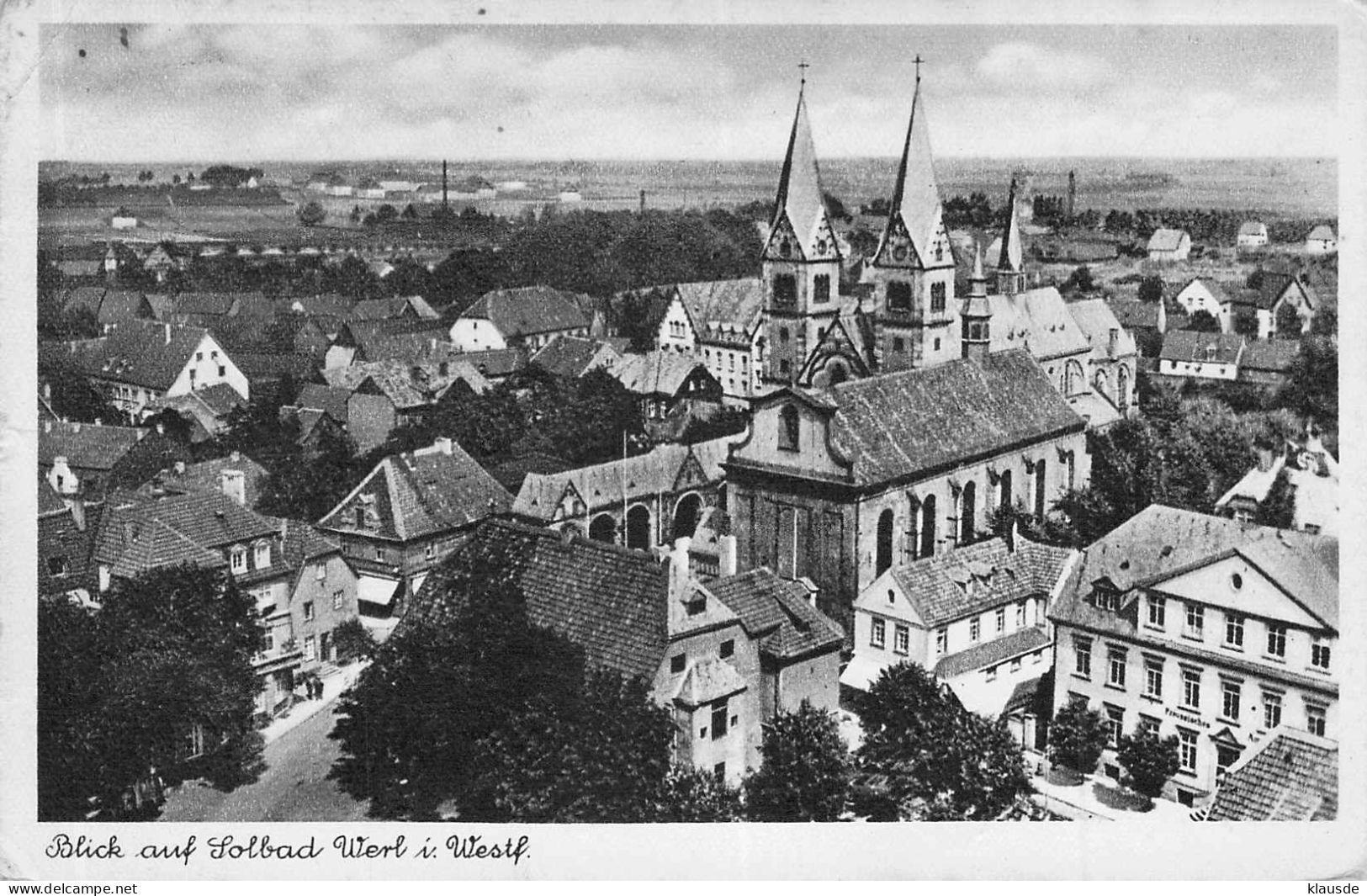 Blick Auf Solbad Werl - Panorama Gel.194? - Werl