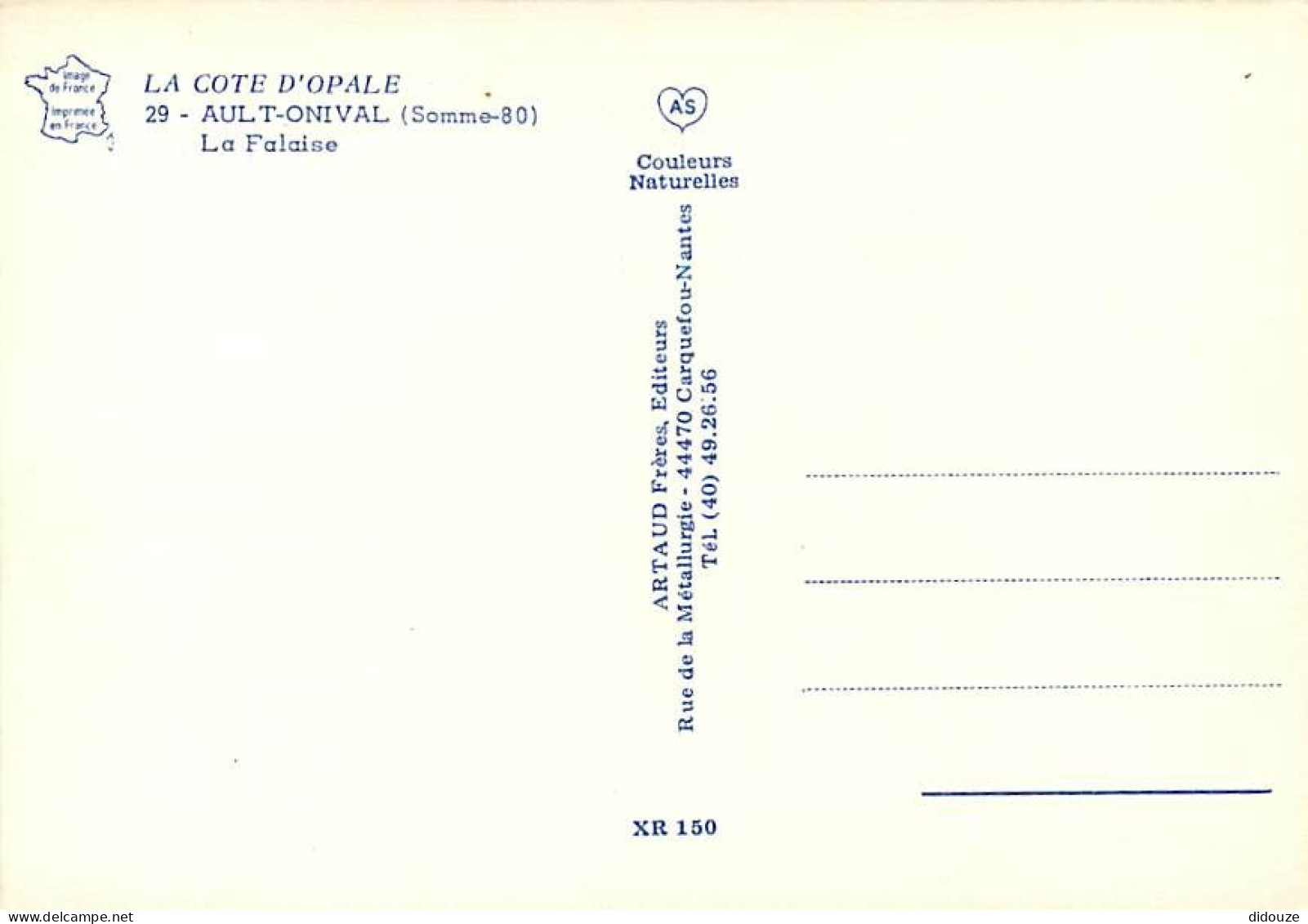 80 - Ault - Onival - La Falaise - Scènes De Plage - Carte Neuve - CPM - Voir Scans Recto-Verso - La Mothe Achard