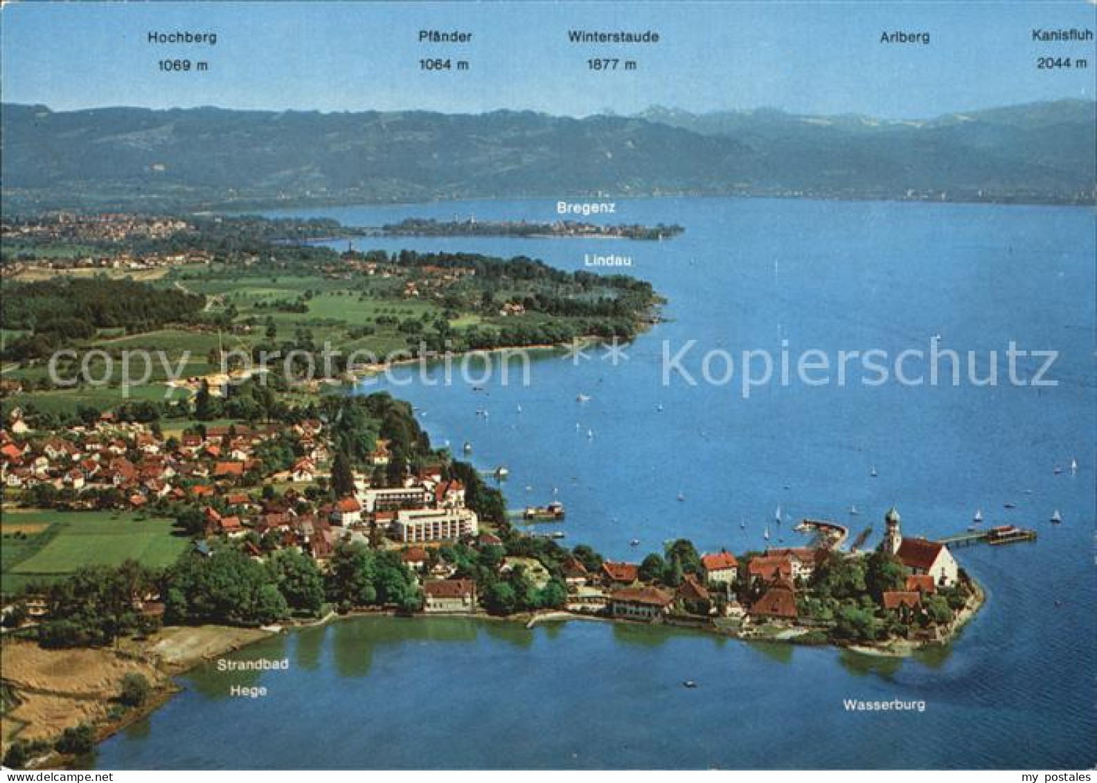 72535295 Wasserburg Bodensee Fliegeraufnahme Mit Lindau Bregenz Wasserburg - Wasserburg A. Bodensee