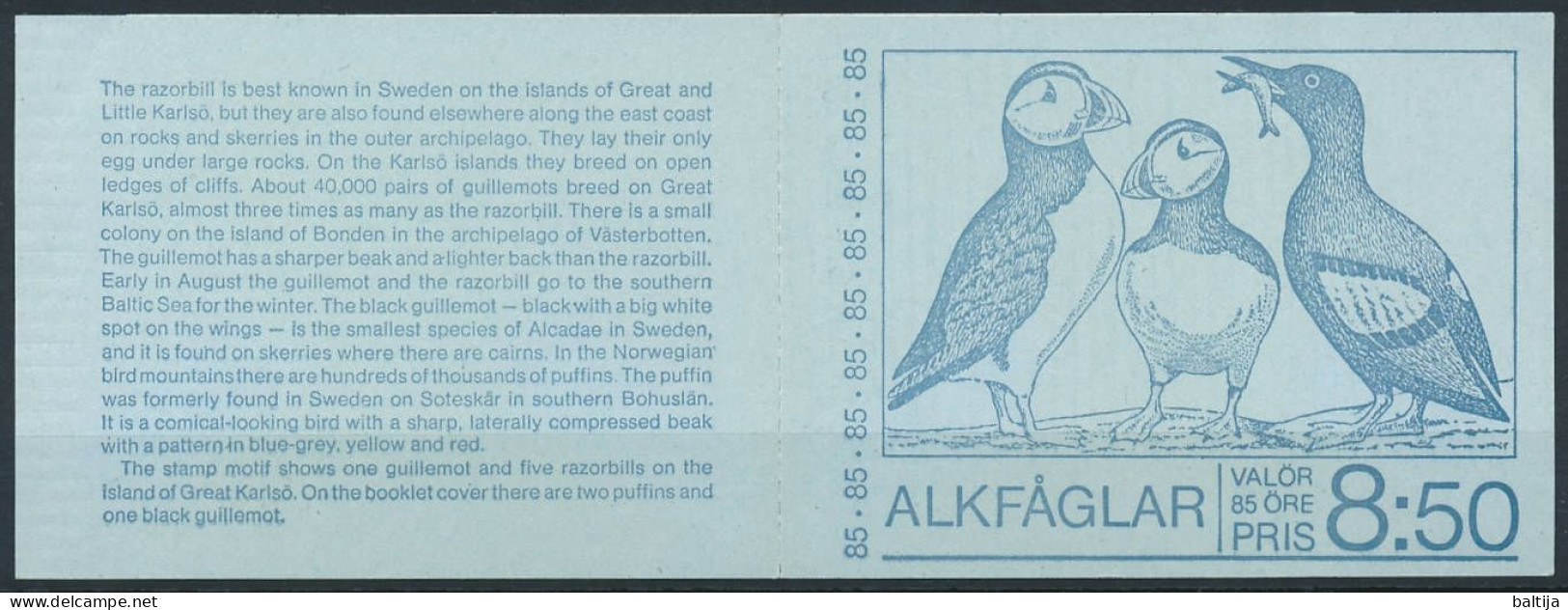 H.288 Booklet ** MNH / Birds, Common Murre, Guillemot, Uria Aalge, Razorbill, Auk, Alca Torda - Albatros
