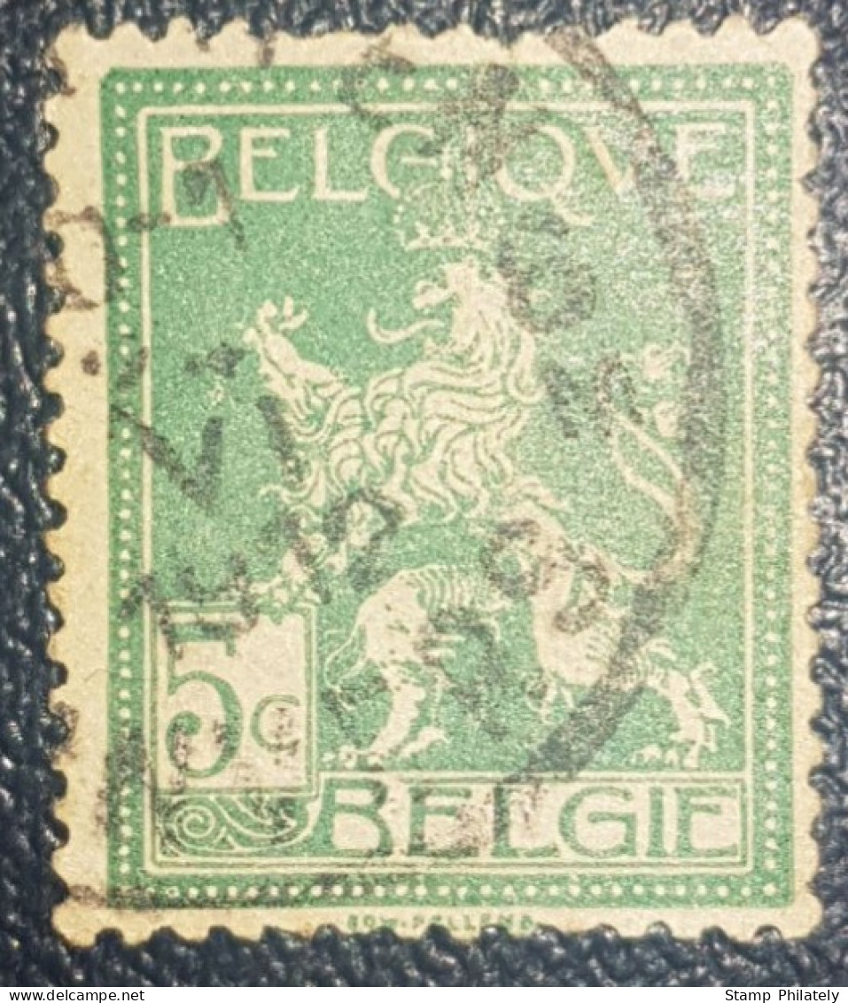 Belgium 5C Classic 1912 Used Stamp - Sonstige & Ohne Zuordnung