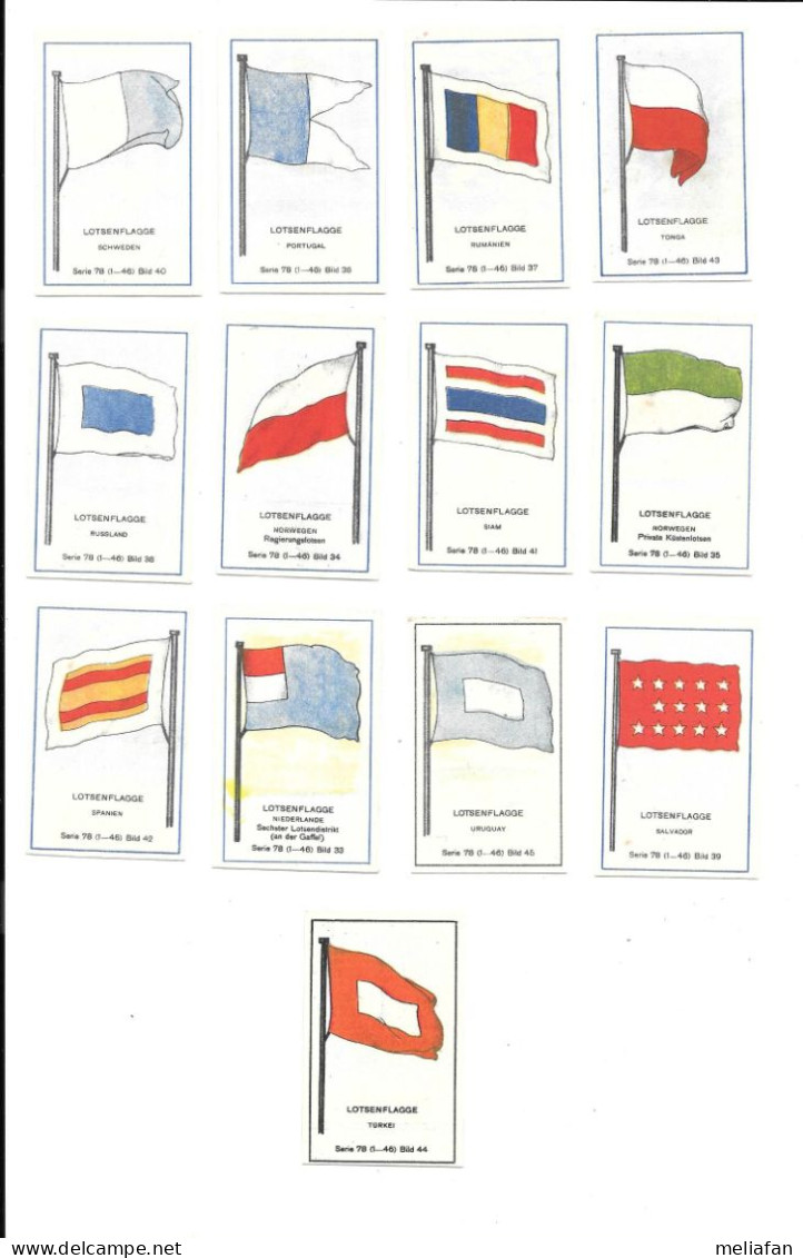 DV59 - VIGNETTES CIGARETTES MASSARY - DRAPEAUX - LOTSENFLAGGE - PAVILLON PILOTES - Zigarettenmarken