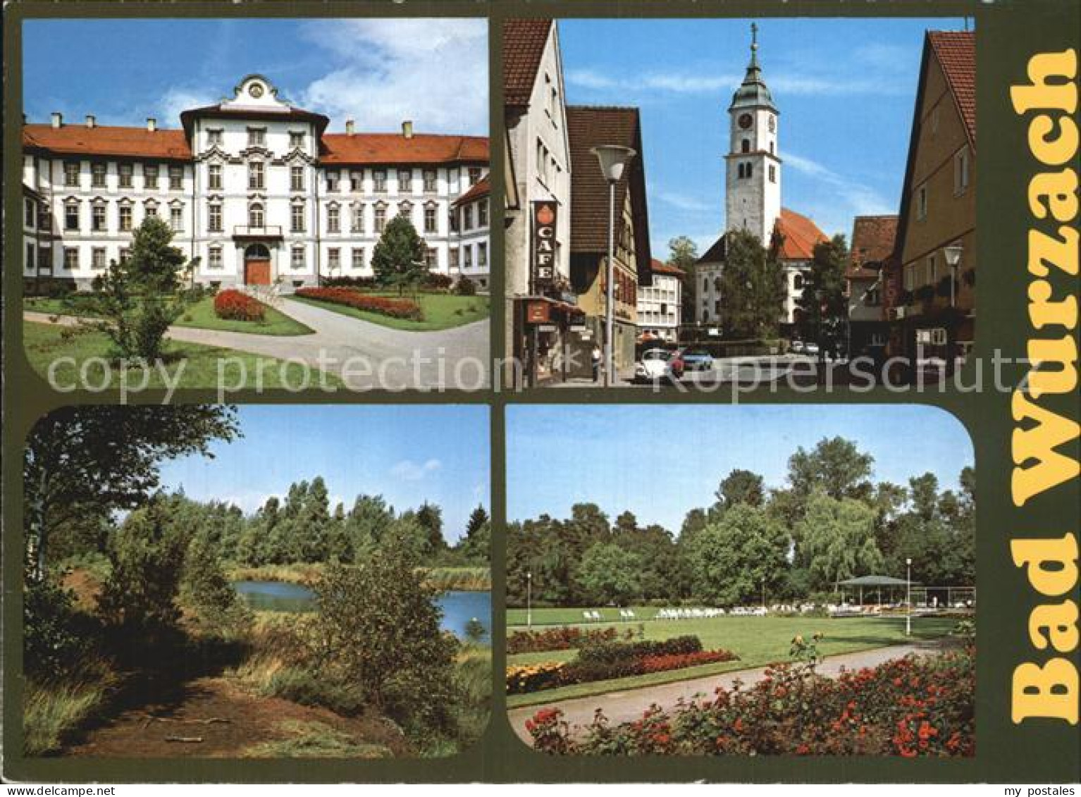 72533920 Bad Wurzach Kurhaus Kirche Park Teich Bad Wurzach - Bad Wurzach
