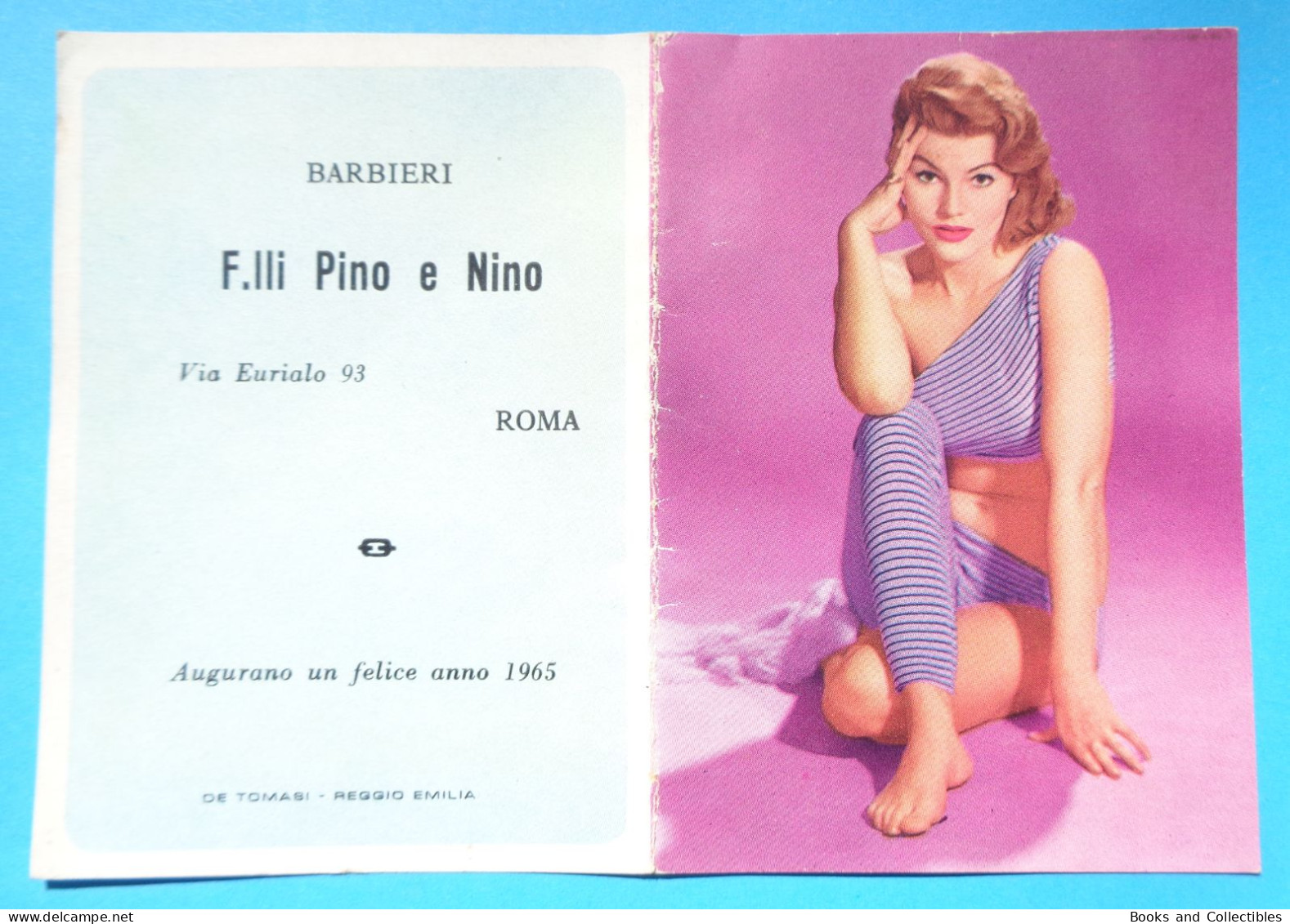 H-0700 * ITALY ° Calendarietto 1965, Barbieri F.lli Pino E Nino, Roma, Pin-up, Sexy Girl - Klein Formaat: 1961-70