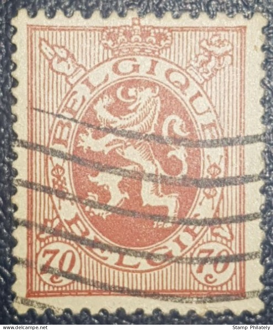 Belgium 70C Lion 1929 Used Stamp - Other & Unclassified