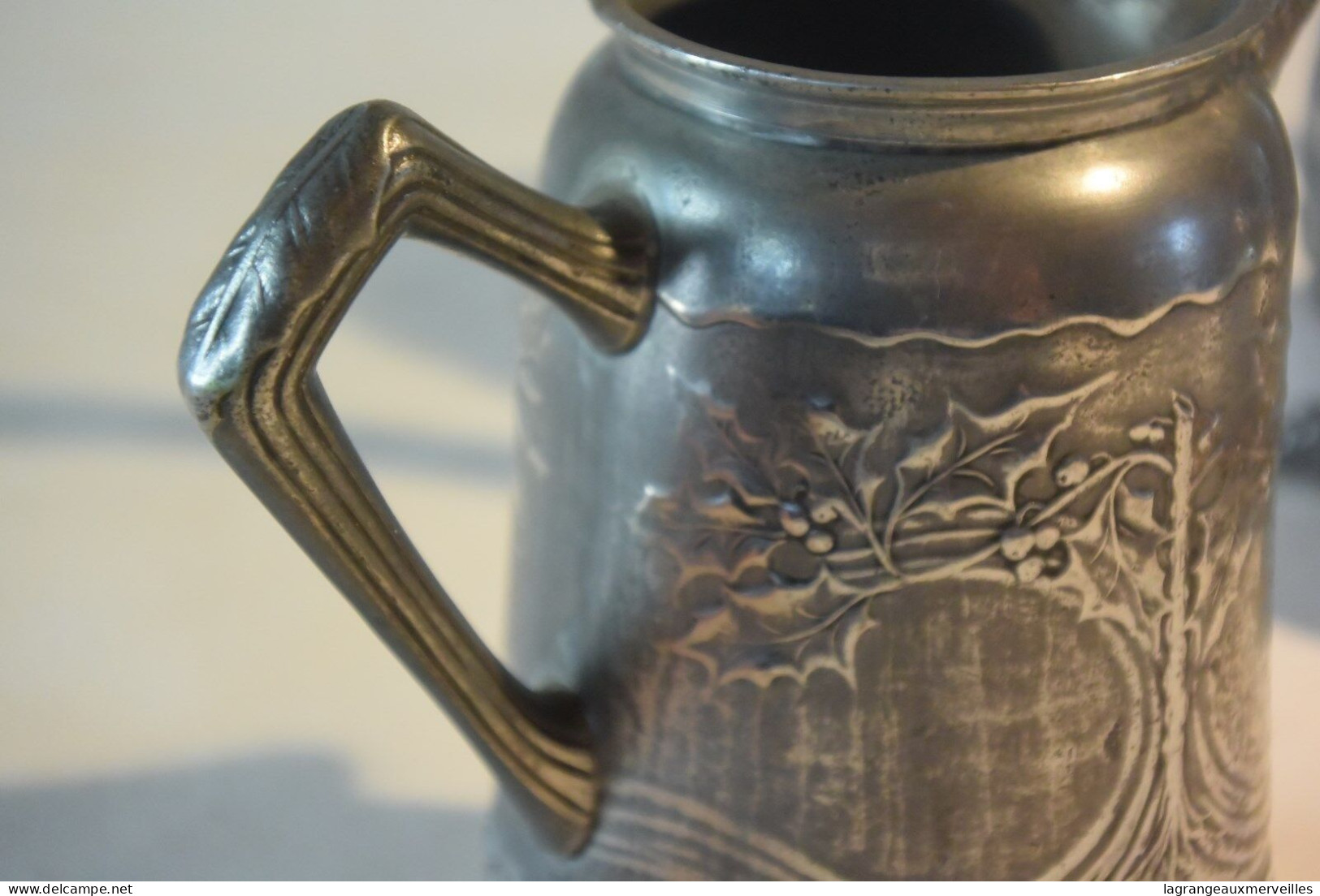 C74 Ensemble Theière Pot Au Lait Sucrier ART NOUVEAU GERHARDI § CO SILVER 1769 - Art Nouveau / Art Déco