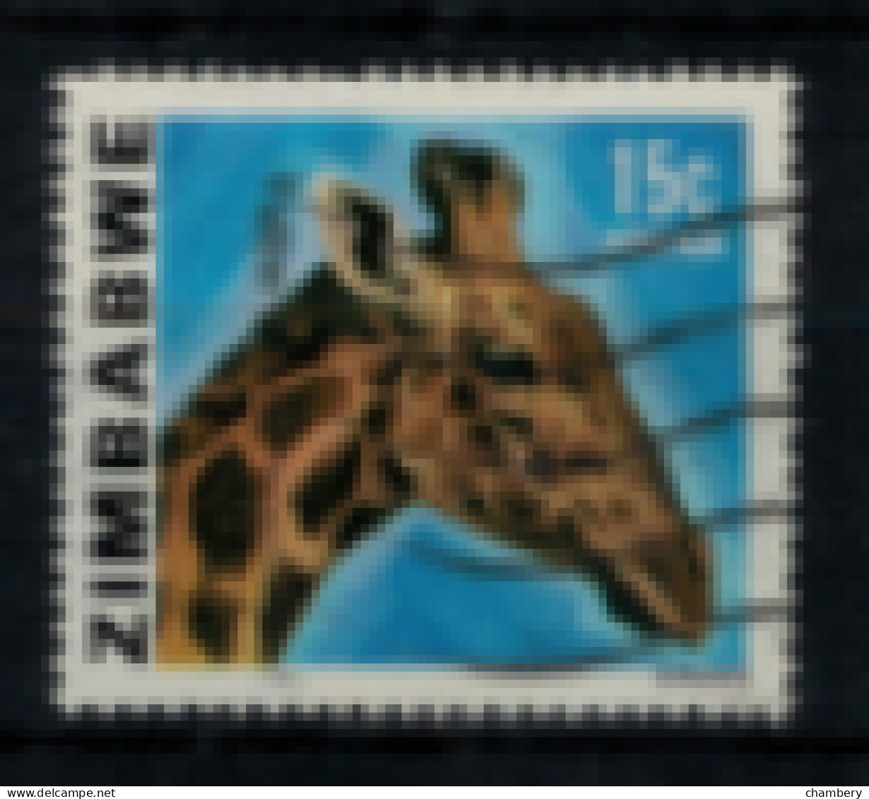 Zimbabwe - "Richesse Du Pays : Girafe" - Oblitéré N° 9 De 1980 - Zimbabwe (1980-...)