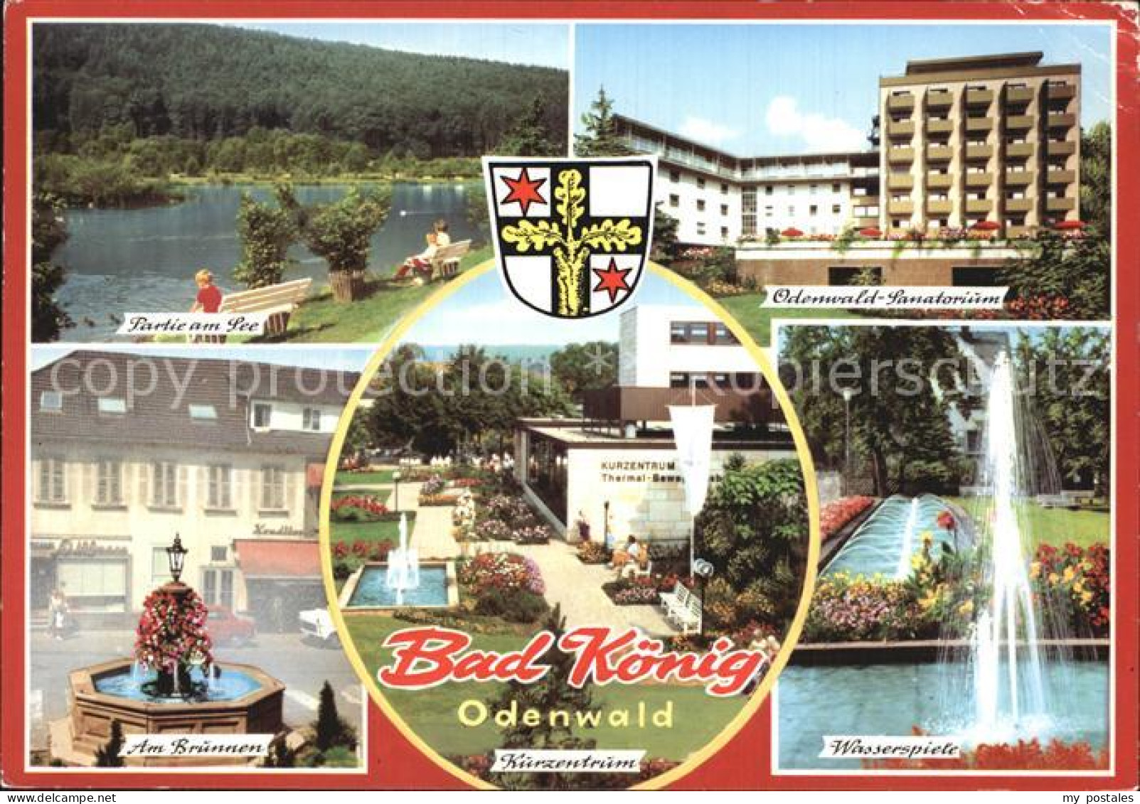 72532699 Bad Koenig Odenwald Seepartie Odenwald Sanatorium Brunnen Kurzentrum Wa - Bad Koenig