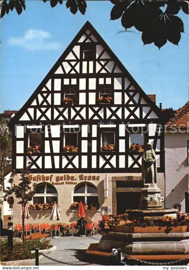 72532637 Pottenstein Oberfranken Gasthof Goldn Krone Brunnen Schuettersmuehle - Pottenstein