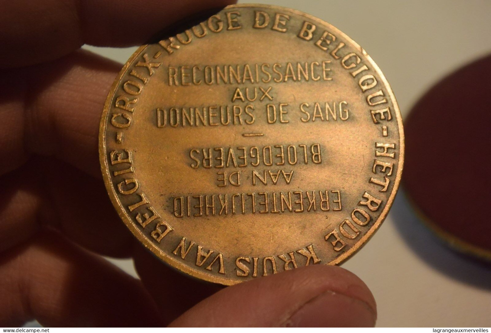 C74 Ancienne Médaille De Donneurs De Sang Croix Rouge - Professionali / Di Società