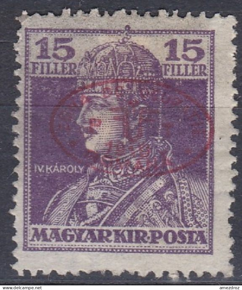 Hongrie Debrecen 1919 Mi 38a Gomme Altérée Roi Charles IV (K14) - Debrecen