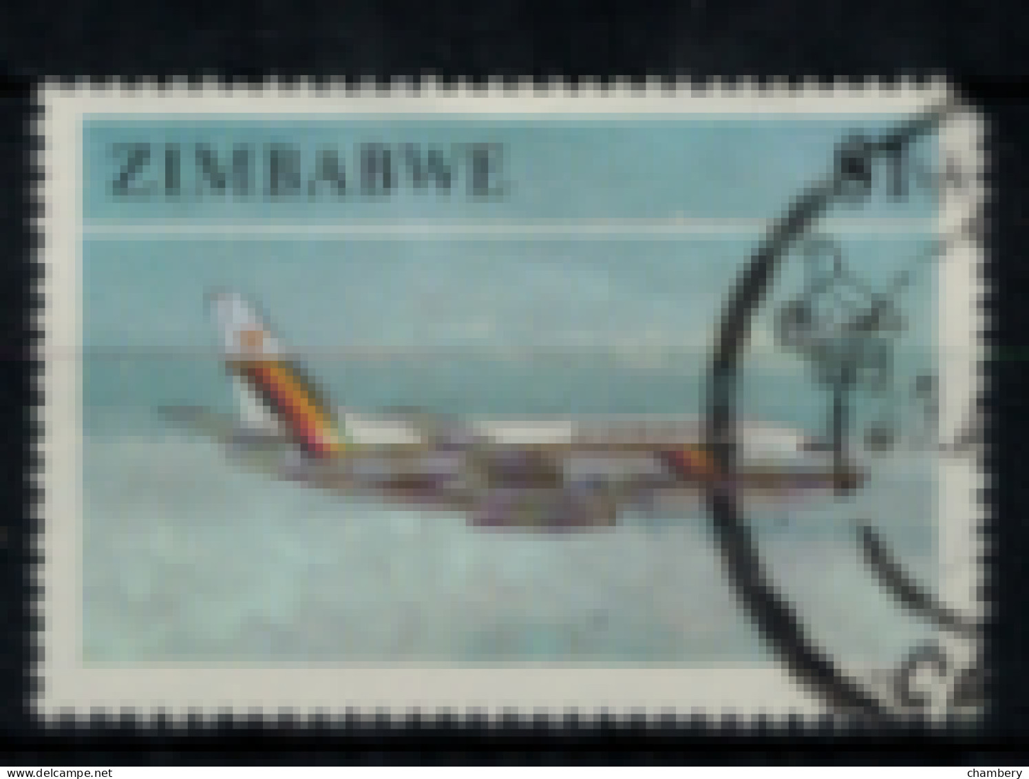 Zimbabwe - "La Vie Au Zimbabwe : Avion" - Oblitéré N° 208 De 1990 - Zimbabwe (1980-...)