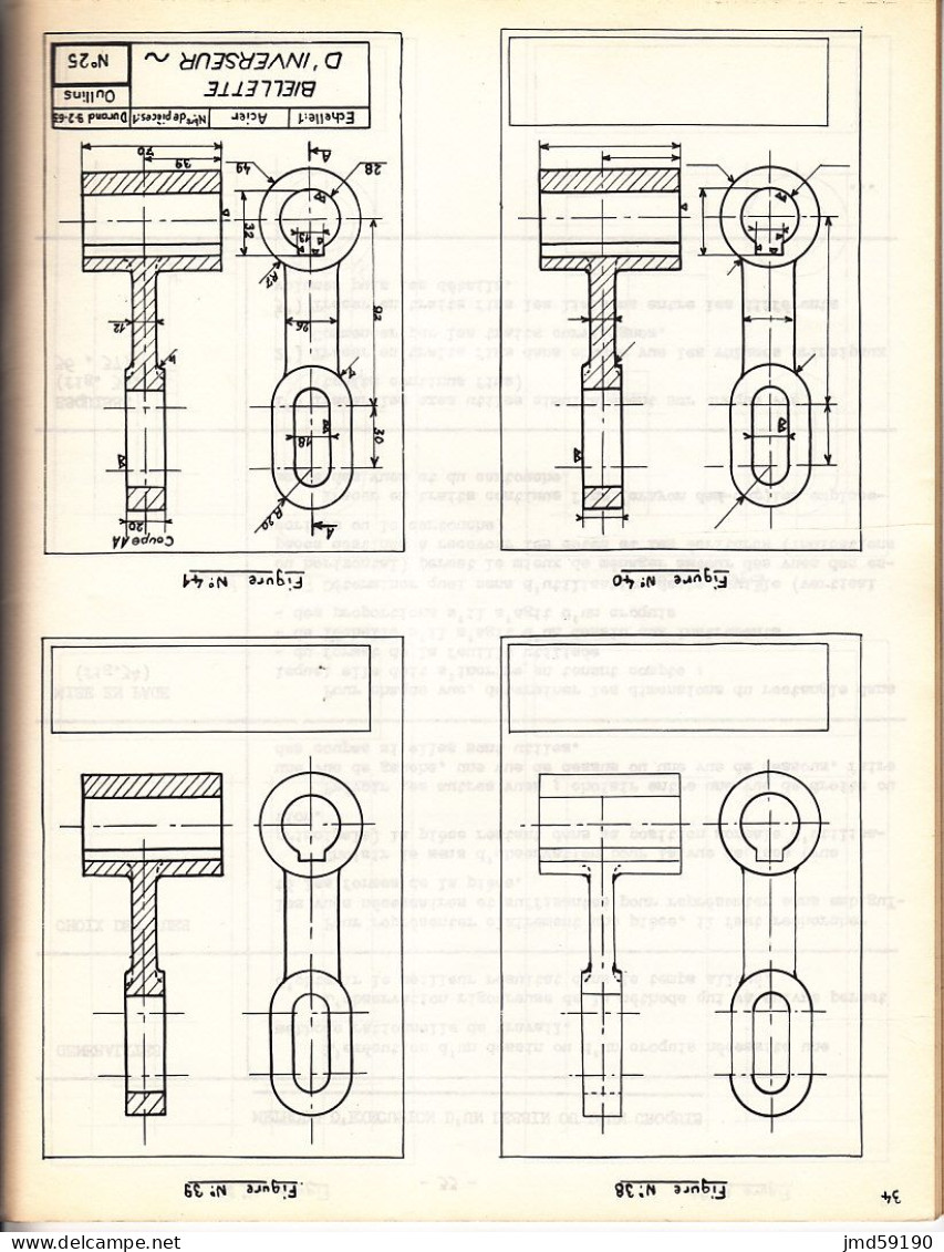 Livret SNCFde 1966 Du Centre De Formation : NOTION ELEMENTAIRES DE DESSIN INDUSTRIEL Comme Neuf - Railway