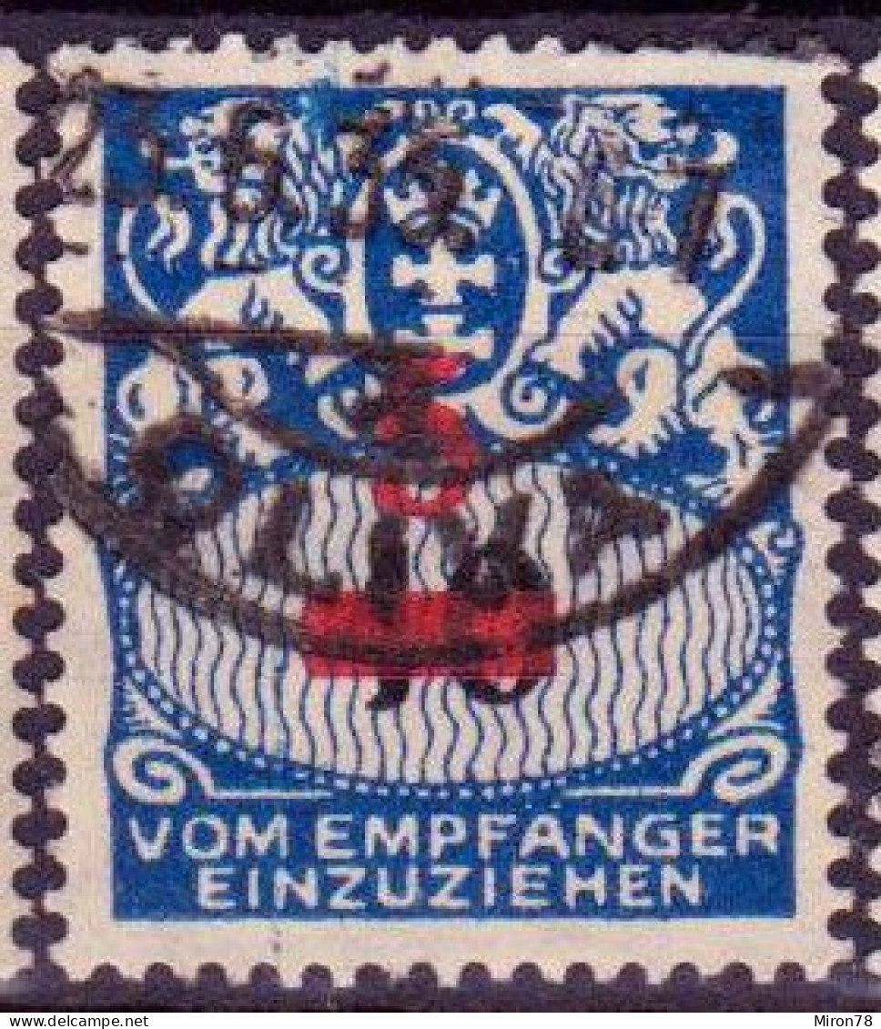 Stamps Danzig 1932 POSTAGE DUE STAMPS 5pf On 40(pf)  USED Lot26 - Portomarken