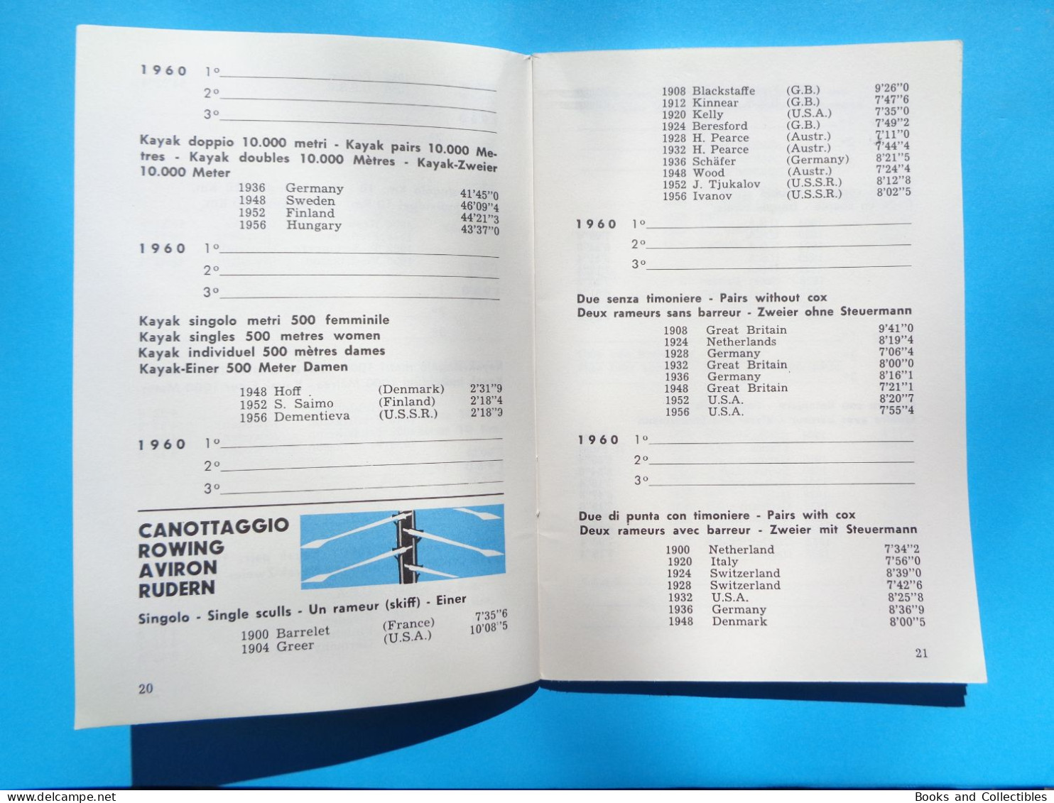 Z-1220 * Booklet 64 Pages SHELL, Winners Of The Olympic Games 1896-1960, OLIMPIADE ROMA 1960 - Libri