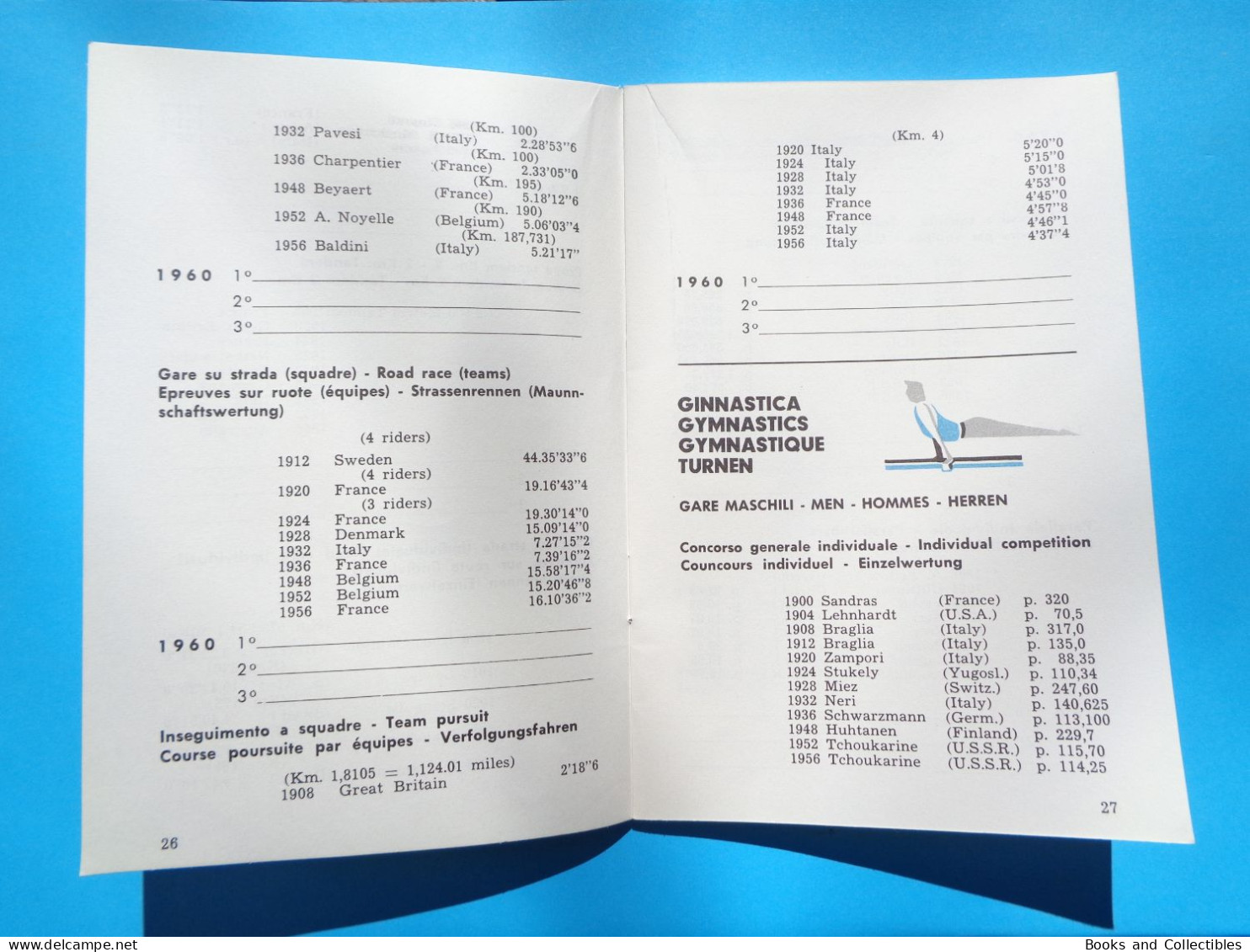 Z-1220 * Booklet 64 pages SHELL, Winners of the Olympic Games 1896-1960, OLIMPIADE ROMA 1960