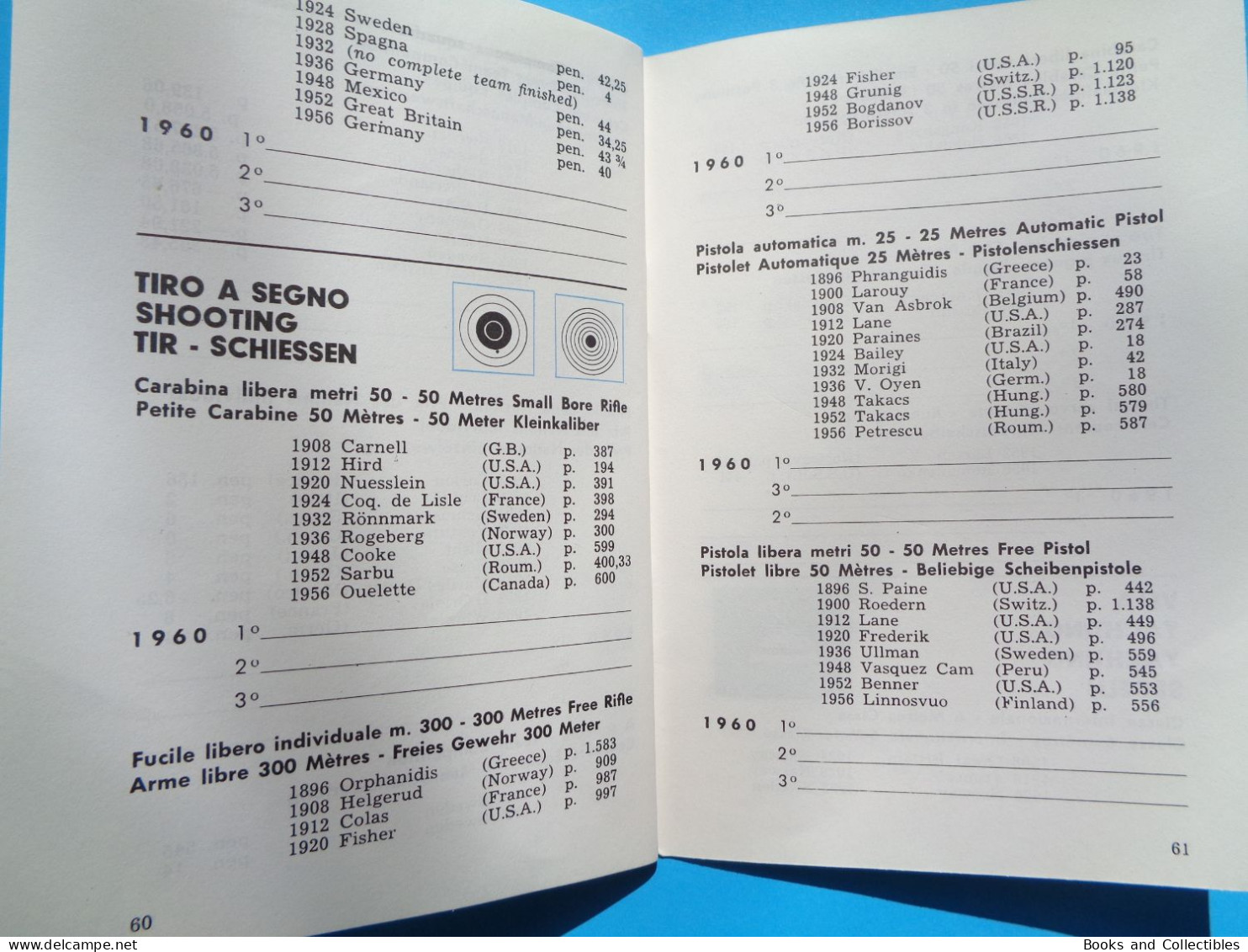 Z-1220 * Booklet 64 pages SHELL, Winners of the Olympic Games 1896-1960, OLIMPIADE ROMA 1960