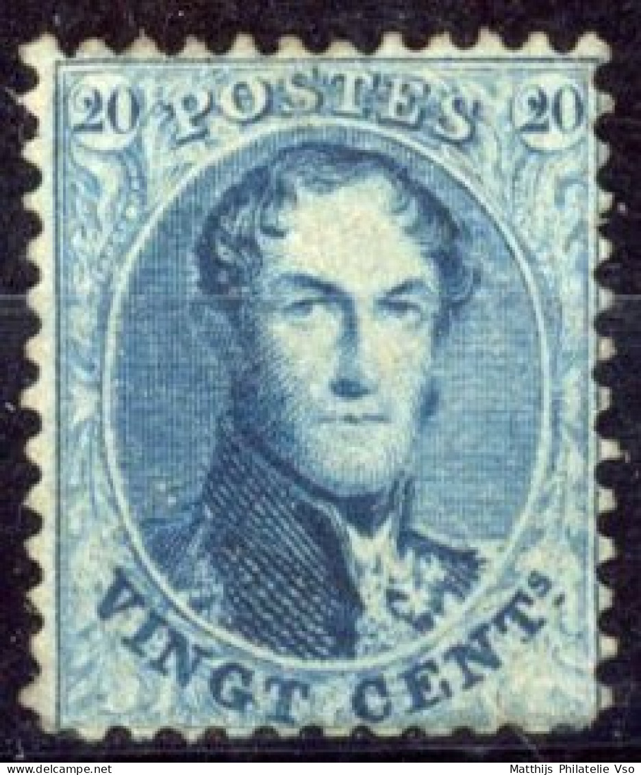 [** SUP] N° 15, 20c Bleu, La Rare Dentelure 12.5x12.5, Centrage Correct - Fraîcheur Postale - Cote: 2325€ - 1863-1864 Medaillen (13/16)