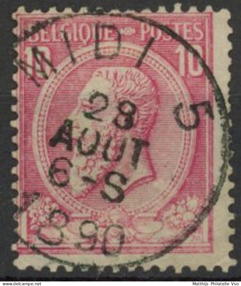 [O SUP] N° 46, Obl Concours De L'Ambulant 'Midi 5', Coba +8€ - 1884-1891 Leopold II