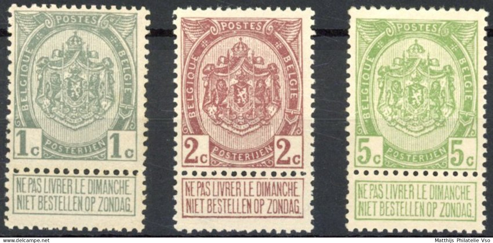 [** SUP] N° 81/83, Armoiries - La Série Complète - Cote: 125€ - 1893-1907 Wapenschild