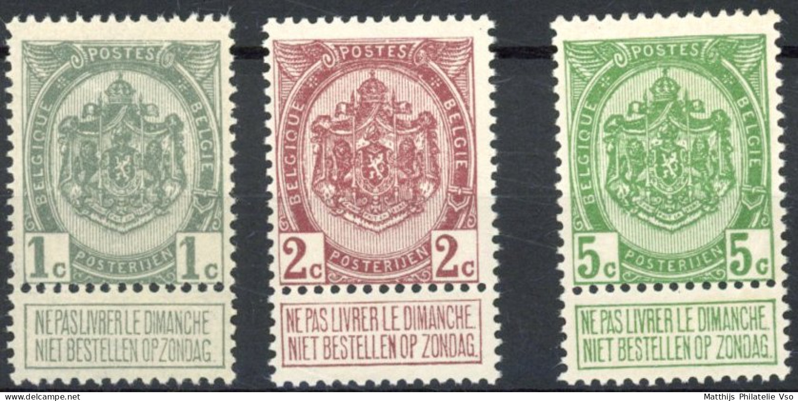 [** SUP] N° 81/83, Armoiries - Fraîcheur Postale - Cote: 125€ - 1893-1907 Coat Of Arms