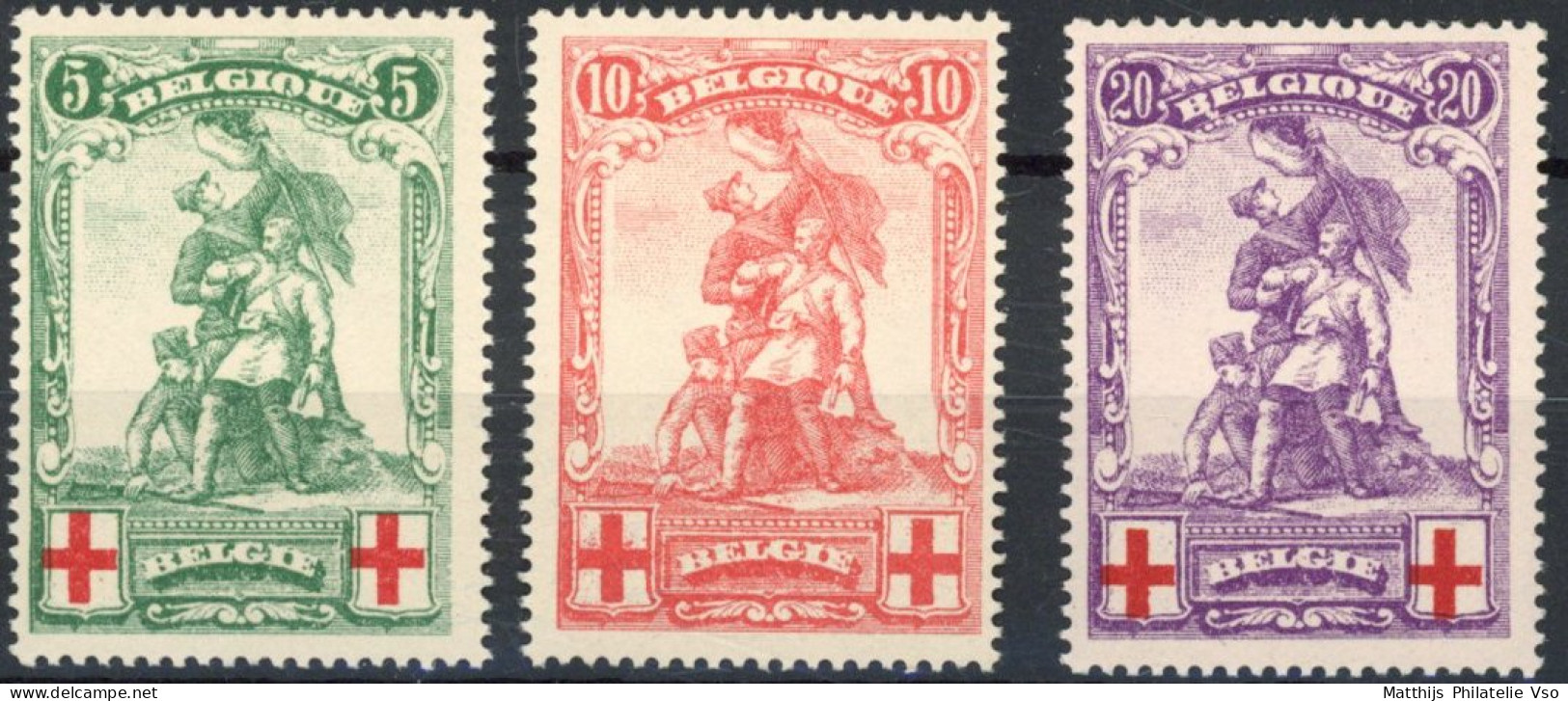 [** SUP] N° 126/28, Mérode - Fraîcheur Postale - Cote: 250€ - 1914-1915 Croix-Rouge