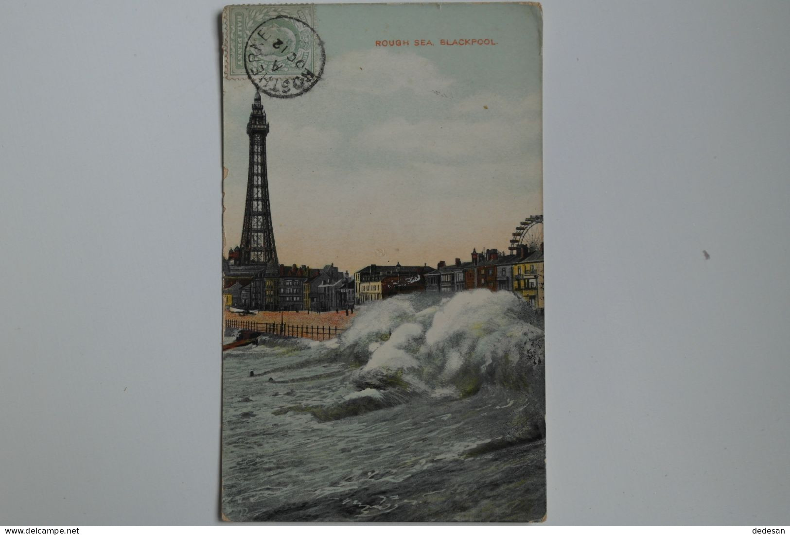 Cpa Couleur 1912 Rough Sea Blackpool - NOV70 - Blackpool