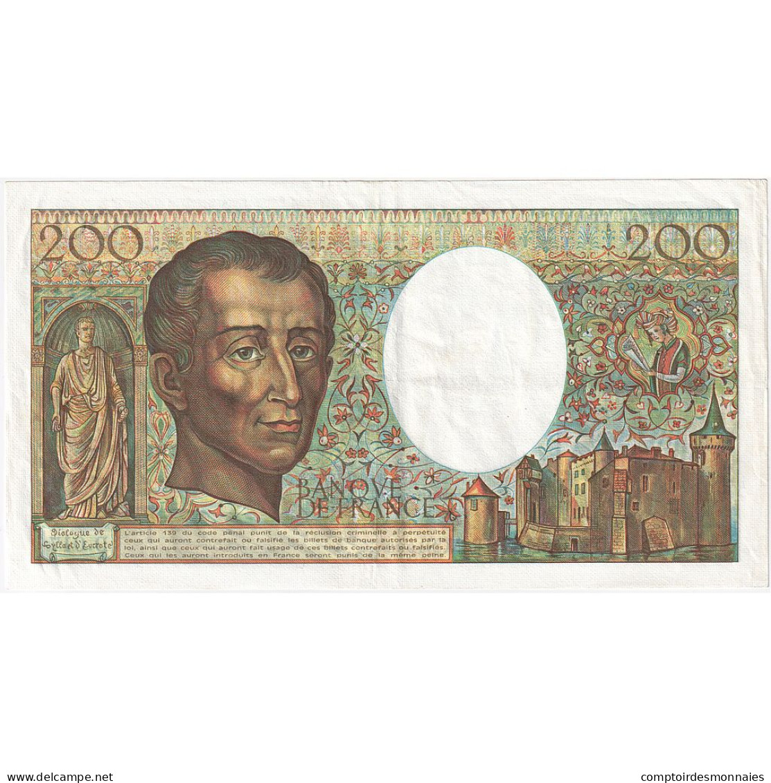 France, 200 Francs, Montesquieu, 1982, C.011, SUP, Fayette:70.2, KM:155a - 200 F 1981-1994 ''Montesquieu''