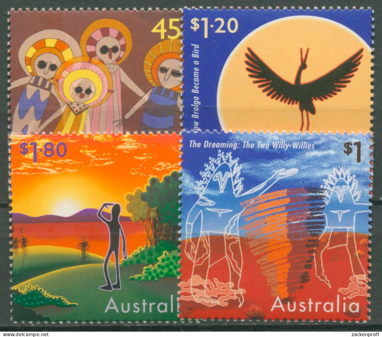 Australien 1997 Mythen Der Ureinwohner 1655/58 Postfrisch - Ungebraucht