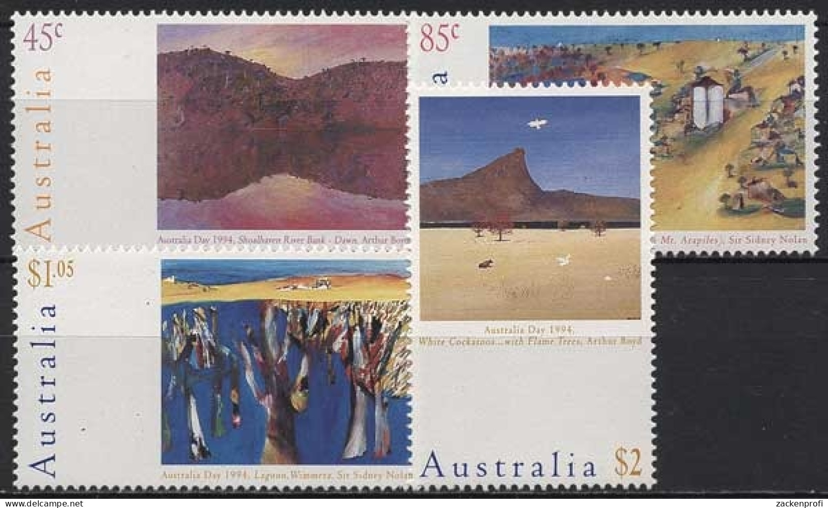 Australien 1994 Nationalfeiertag Landschaftsgemälde 1381/84 Postrisch - Ungebraucht