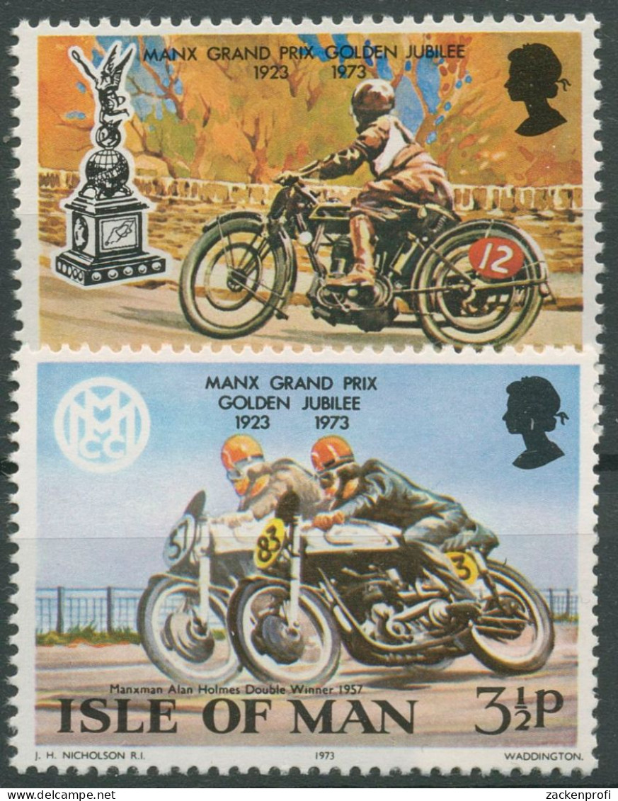 Isle Of Man 1973 Motorradrennen 33/34 Postfrisch - Man (Insel)