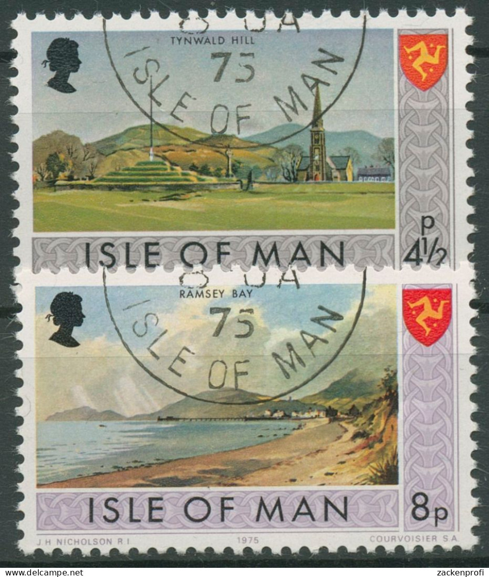 Isle Of Man 1975 Sehenswürdigkeiten Ramsey-Bucht 52/53 Gestempelt - Man (Insel)