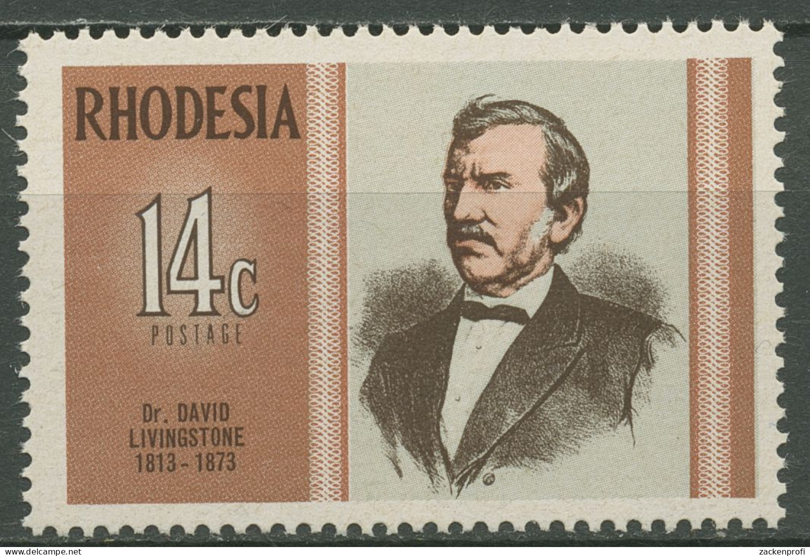 Rhodesien 1973 Forschungsreisender David Livingstone 131 Postfrisch - Rhodésie (1964-1980)