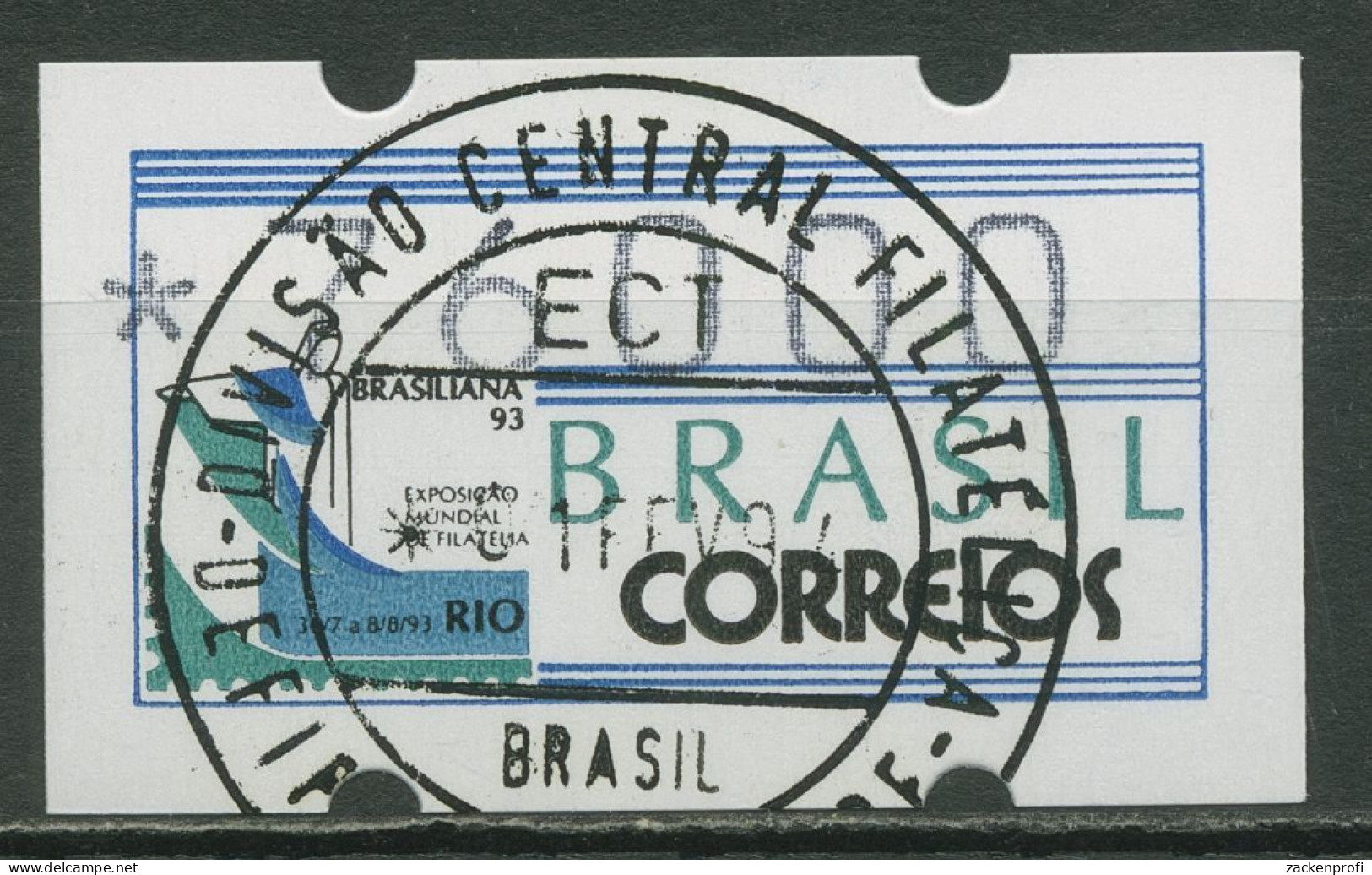 Brasilien 1993 Automatenmarken Einzelwert ATM 5 Gestempelt - Automatenmarken (Frama)