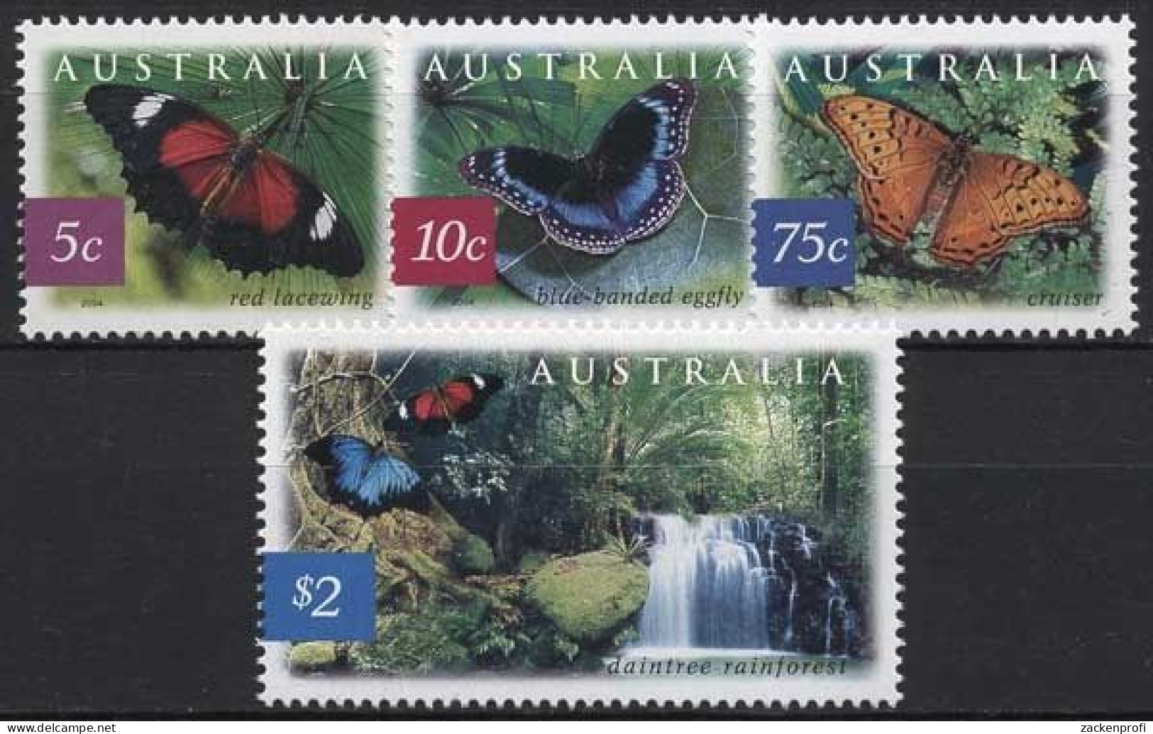 Australien 2004 Australischen Regenwald Schmetterlinge 2307/10 Postfrisch - Ungebraucht
