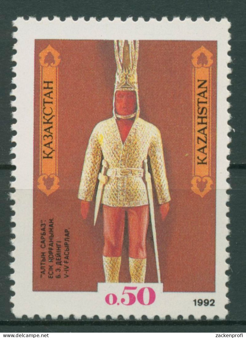 Kasachstan 1992 Kunstschätze Hügelgrab Goldener Krieger 7 Postfrisch - Kazajstán