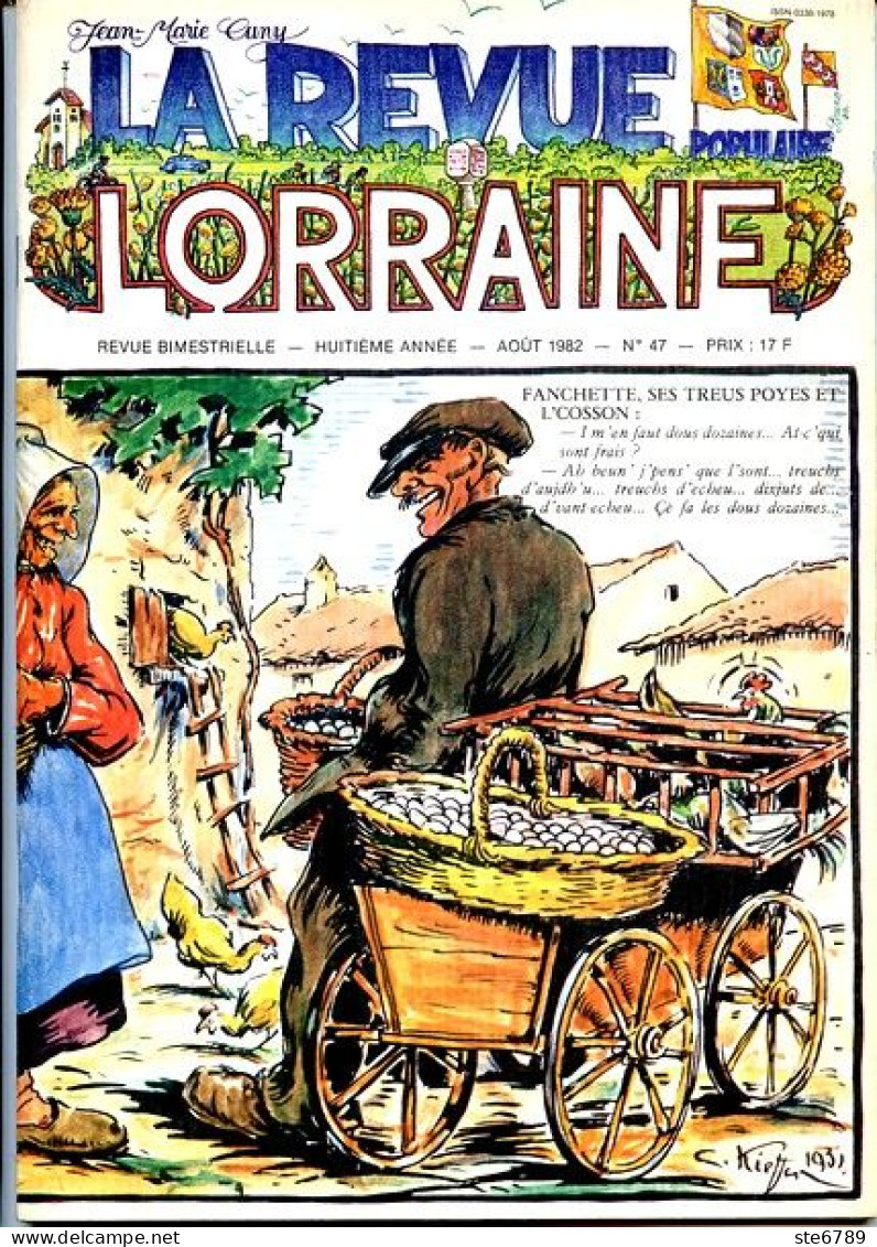 LA REVUE LORRAINE POPULAIRE N° 47 1982 Htes Vosges Lin , Rambervillers , Charmes , Dun Sur Meuse , Froville , Mars La T - Lorraine - Vosges