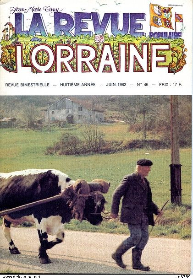 LA REVUE LORRAINE POPULAIRE N° 46 1982 Emile Moselly , Baudricourt , Prény , Chatillon S Saone , Michel  Jamar - Lorraine - Vosges
