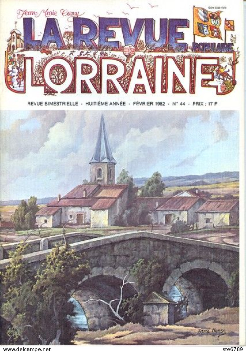 LA REVUE LORRAINE POPULAIRE N° 44 1982 Blasons Villages Lorrains , Val D Ajol , Gondrecourt , Le Tabac , Potier  M - Lorraine - Vosges