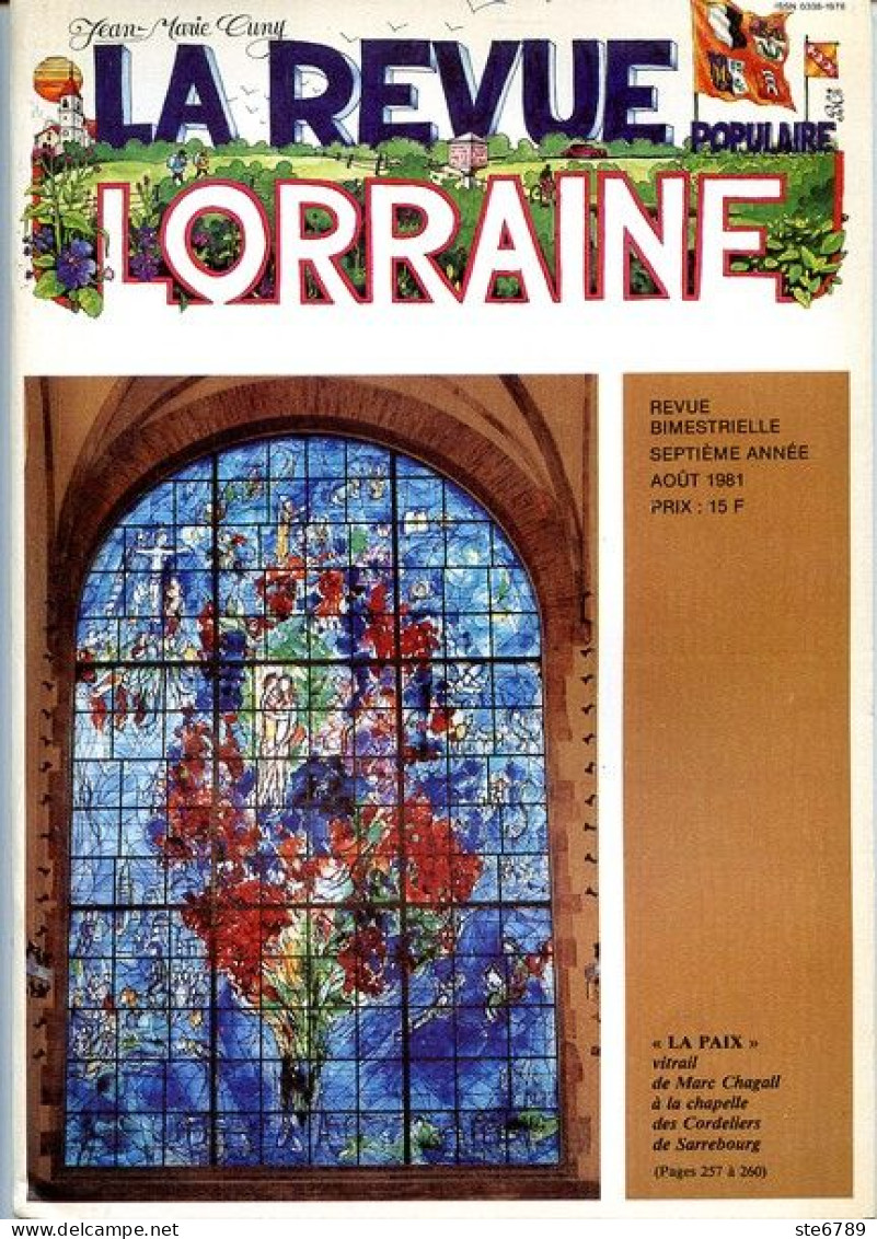 LA REVUE LORRAINE POPULAIRE N° 41 1981 Blasons Lorrains , Bettborn , Vannes Le Chatel Verre , Bonneval , Fondeur Bronze - Lorraine - Vosges