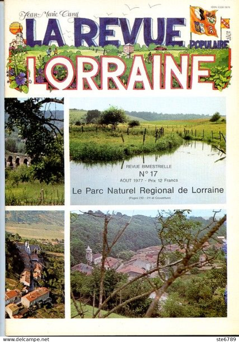 LA REVUE LORRAINE POPULAIRE N° 17 1977  Sierck , Bosserville Chartreuse , Moncel , Trams Nancy , Pierre La Treiche - Lorraine - Vosges