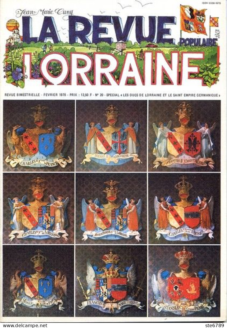 LA REVUE LORRAINE POPULAIRE N° 20 1978 Ducs Et Saint Empire Germanique , Bete Des Vosges , Musique , Blasons Des Ducs - Lorraine - Vosges