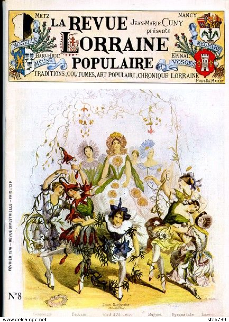 LA REVUE LORRAINE POPULAIRE N° 8 1976  Saint Avold , La Mothe  , Saint Vincent , Bar Le Duc Choléra 1854 , - Lorraine - Vosges