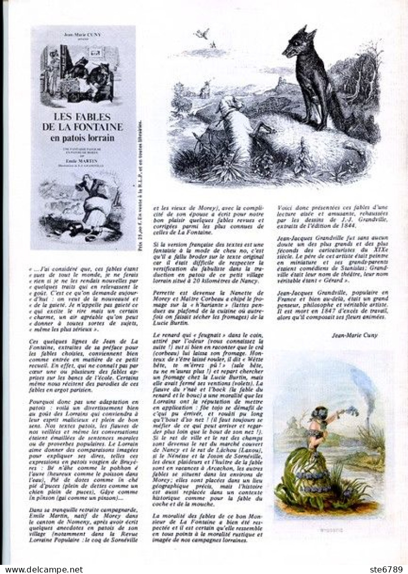 LA REVUE LORRAINE POPULAIRE N° 8 1976  Saint Avold , La Mothe  , Saint Vincent , Bar Le Duc Choléra 1854 , - Lorraine - Vosges