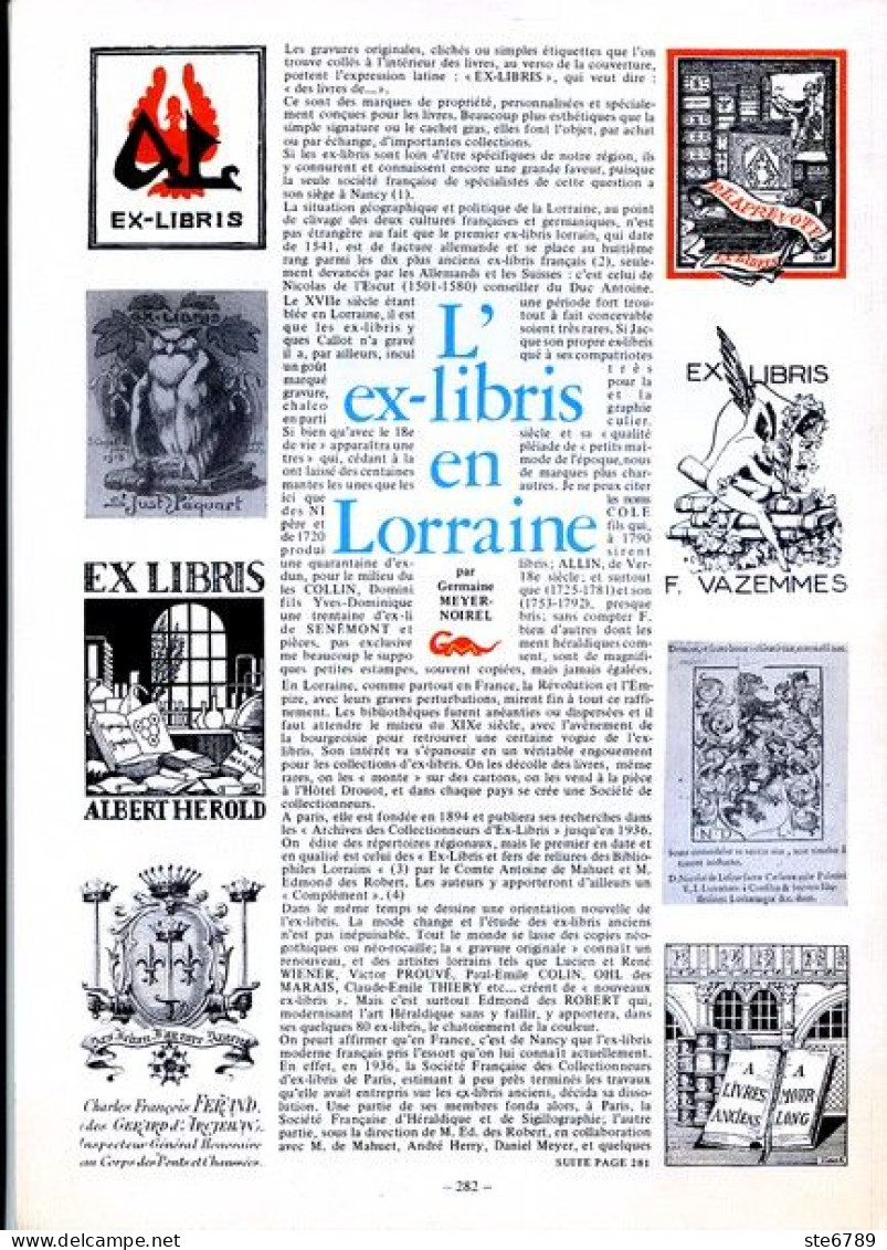 LA REVUE LORRAINE POPULAIRE N° 9 1976 Regent D'école à Haroué , Bilan De Barrès , Ex Libris En Lorraine - Lorraine - Vosges
