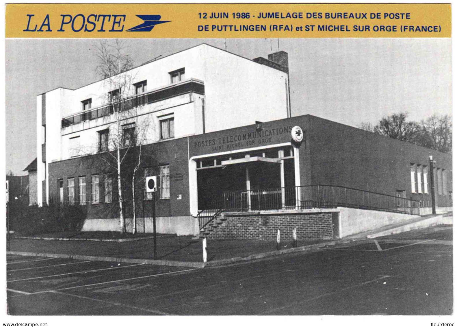 91 - M59009CPM - SAINT MICHEL SUR ORGE - PUTTLINGEN - Bureau De Poste - Très Bon état - ESSONNE - Saint Michel Sur Orge