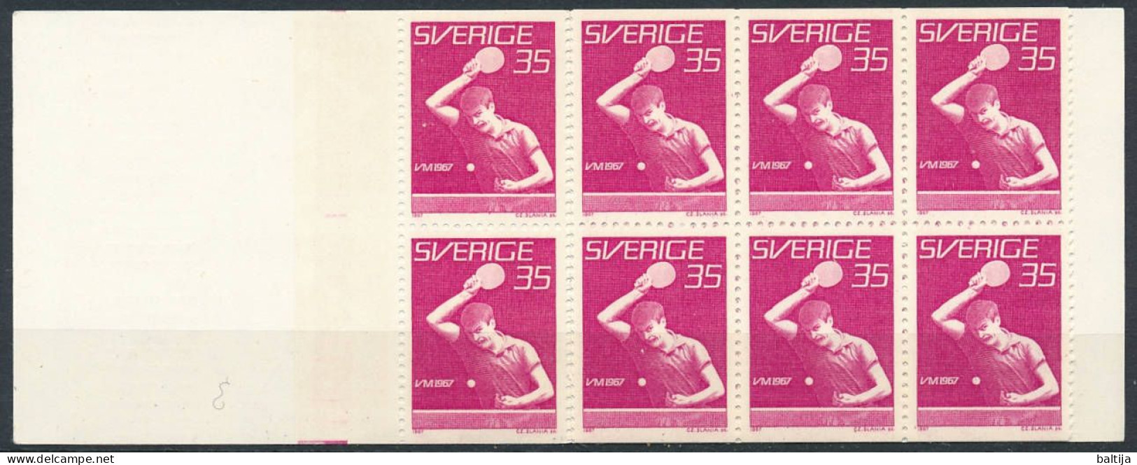 H.189 Booklet ** MNH / 1967 World Championships Table Tennis, Ping Pong - Tischtennis